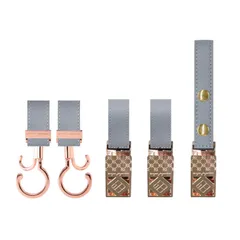 【在庫処分】e.x.p.japon ドレスアップセット PKG-Kusumiブルー 360度回転式バギーフック ダブルフック&シューズクリップ&ブランケットクリップの3点セット e-dup28