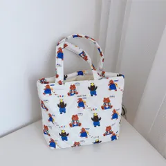 トートバッグ 大サイズ ブルー アニマル プリント キルト 人気 耐久性 使いやすい ママバッグ ショルダー 手提げ コットンバッグ おしゃれ デイリー 旅行 バッグ M250222-487