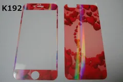 iPhone SE3 SE2 iPhone6／6s／7／8　4.7インチ 銀ラメ 表裏セット 9H 0.26mm 強化ガラス 液晶保護フィルム 2.5D K192