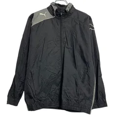 PUMA ジャケット XL キッズ 160～ ブラック グレー パーマ ジップアップ ラグラン スポーティー 薄手 古着卸 アメリカ仕入 a611-7699のサムネイル