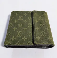 【USED中古品】 LOUIS VUITTON ルイヴィトン モノグラムミニ 財布 ウォレット ダークカーキ M92440 正規品 フォロー割