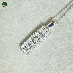 17-33】パール ダイヤモンド ネックレス D0.2ct【中古】【K18WG】【45 