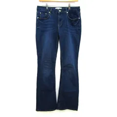 ザラ デニムパンツ フレアジーンズ ストレッチ 大きいサイズ ボトムス レディース USA 10サイズ ブルー ZARA WOMAN 【中古】