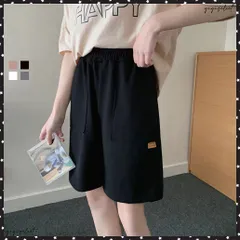 ショートパンツ スウェットパンツ韓国レディース スポーツ ボトムス ウエストゴム ハーフパンツ 着やせ カジュアル ショーパン リラックス 短パンストレートパンツ 五分丈ボトムス 夏 スポーツウエア無地