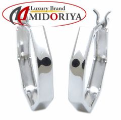 フープ ピアス リングピアス Pt900プラチナ レディース/28214【中古】【FJ】