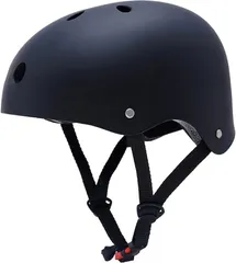 YRINA(ユリーナ) 自転車 ヘルメット子供用 キッズヘルメット スポーツヘルメット 子ども 軽量 CE安全規格 通気性 こども M 54~58cm(ブラック, M(52~58cm))のサムネイル