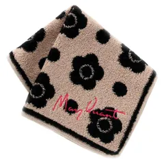 【迅速発送】MARY QUANT (マリークヮント) タオルハンカチ (ベージュ / 約25cm) ハンカチタオル ハンドタオル レディース ハンカチ (抗菌/防臭) 192005-1201-04