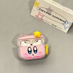星のカービィ エアーポッズ 4対応ケース 音楽用ヘッドフォン ケースィかわいいエアーポッズ Pro 第 2 世代/第 1 世代 ケース 対応 シリコンケース うさぎ カバー 耐衝撃 ケースカバー 落下防止 着脱簡単 保護 男女兼用(Airpods pro)のサムネイル