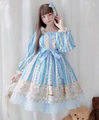 新品未使用 女子会にぴったり♪可愛いシンプルロリータワンピース　普段着にもおすすめ