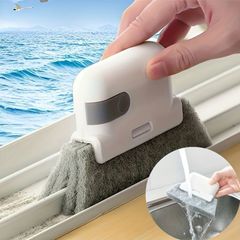 ユニバーサル ウィンドウ アンド ドア トラック クリーニング ブラシ - プラスチック製、無充電、使いやすいクリーニング ツール、狭い隙間やフレーム用、家庭用クリーニング用品、新学期必需品