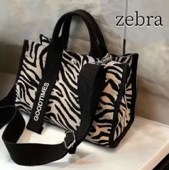 ショルダーバッグ 2way トートバッグ ゼブラ柄 黒 可愛い シンプル おしゃれ ハンドバッグ ブラック ホワイト 白 高級感 高見え ミニトート レディース 大容量 軽量 人気 プレゼント スクエア キャンバス 帆布 仕切り 斜めがけ 軽い 1010 ②