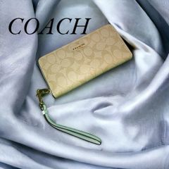 新品未使用】COACH コーチ 長財布 ライトカーキ×フェイディド