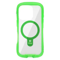 iFace MagSafe 対応 Reflection Neo iPhone 16 Pro ケース MagSynq クリア 強化ガラス(クリアグリーン)【アイフェイス アイフォン16プロ 用 スマホケース iphone16pro カバー マグセーフ 耐衝撃