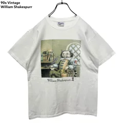 90s USA製ヴィンテージ　ウィリアム　シェイクスピア偉人Tシャツ　ロンt 90s USA製ヴィンテージ ウィリアム シェイクスピア偉人Tシャツ ロンt