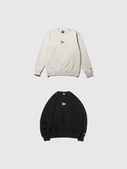 NEW ERA ニューエラ スウェット トレーナー 裏毛 無地 フラッグロゴ ブラック オートミール 14324653 13755318 Flag Logo Mini