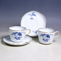 大倉陶園 チェリー さくらんぼ モーニングカップ カップ＆ソーサー ペア