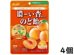 アサヒグループ食品 濃—い杏 のど飴 84g ×4個 賞味期限2025/02