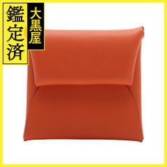 HERMES　エルメス　バスティア　コインケース　オレンジ　エヴァーカラー　U刻印　【430】