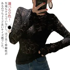 着回し レディース レース ブラウス ハイネック トップス レースシャツ 総レース 花柄 レースtシャツ 秋 長袖 レース 冬 通勤 透け感 セクシー 通勤 おしゃれ 重ね着 tシャツ 春 着痩せ き fzIC453