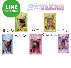 LINEFRIENDS 韓国ポップアップ限定商品 パワパフ×ニュージーンズ トレカケース キーリング ver.2