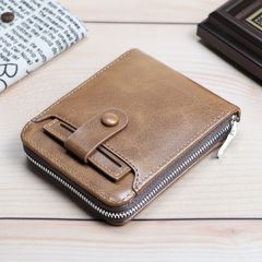 【新品】多機能財布 二つ折り 大容量 カード収納 中ベラ 高級 ソフト PUレザー 軽量 丈夫 スタイリッシュ メンズ レディース＜ライトブラウン＞着脱カード収納 クレジットカード 紙幣 お札 小銭 コイン レシート 薄型 スマート 外出 ポケット 茶色