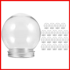 植物ディスプレイジャー Diyのクリアスノードーム 澄んだ雪の球体 スノードームキット 充填可能なスノーグローブ ホリデースノーグローブ ２０個セット 透明スノードーム水球 jojofuny