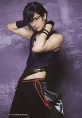 【中古】生写真(男性) 仲田博喜(明石国行)/膝上・背景紫/「ミュージカル『刀剣乱舞』 ～葵咲本紀～」ブロマイド 刀剣男士(ライブver.)