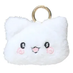 はなまるおばけ ミニポーチ カラビナ付きミニフェイスポーチ ふんわり光るシリーズ 口開け サンリオ ケイカンパニー 小物入れ 蓄光 キャラクター グッズ 