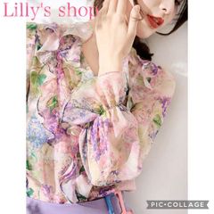 MAYC Monet oil painting mesh shirt 花柄 - メルカリ