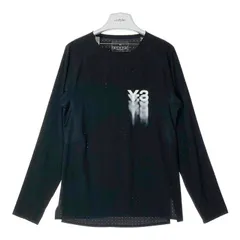 ★Y-3 ワイスリー IN8744 RUNNING LONG SLEEVE TEE  長袖Tシャツ ブラック sizeXSのサムネイル