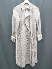 ◇ ◎ ドENVYM アンビー ロング チェック バックプリーツ かわいい 長袖 コート サイズF ベージュ マルチ レディース P  【1405090005758】のサムネイル
