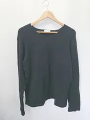 ◇ ⊇ BEAUTY & YOUTH ビューティアンドユース UNITED ARROWS 長袖 ニットプルオーバー サイズXL ブラック系 レディース E  【1411130005237】