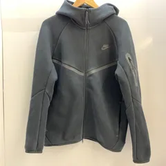 【中古】NIKE TECH FLEECE FULL ZIP WIND RUNNER HOODIE HV0950-010 ブラック L　セットアップ　ナイキ[92]