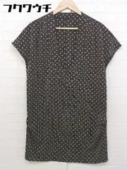 ◇ NOLLEY'S light ドット 水玉　 五分袖 膝丈 ワンピース サイズ38 ブラック　ベージュ レディース  【中古】 【1107200019234】