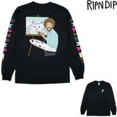 RIPNDIP ロンT S BEAUTIFUL MOUNTAIN ブラック リップンディップRIPNDIP ロンT S BEAUTIFUL MOUNTAIN ブラック