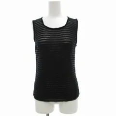 ジョルジオアルマーニ GIORGIO ARMANI  タンクトップ カットソー シースルー 40 L 黒 ブラック ■MA /SS 0816のサムネイル