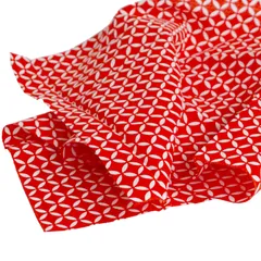 手ぬぐい 七宝(赤)柄 1枚 日本製 小紋柄 手拭い てぬぐい 日本手拭い 日本手ぬぐい 和手ぬぐい 和手拭い 和雑貨 和柄 ハンカチ 綿100% 洗顔