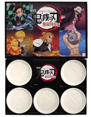 【中古】皿・茶碗 [単品] ロゴ デザイン豆皿5種セット 「Blu-ray/DVD 劇場版 鬼滅の刃 無限列車編 完全生産限定版 楽天ブックス限定グッズセット」 購入特典