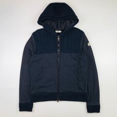 極美品✨MONCLER MAGLIA ウール切り替え　パーカー　ネイビー　S MONCLER モンクレール MAGLIA CARDIGAN トラックジャケット