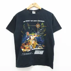 M/古着 半袖 ビンテージ Tシャツ メンズ 00s アニメ ファミリーガイ グリフィン コットン クルーネック 黒 ブラック 23mar29 中古