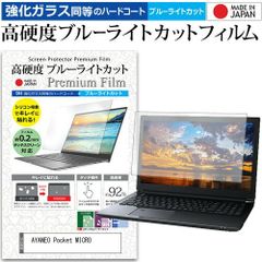 AYANEO Pocket MICRO [3.5インチ] 保護 フィルム カバー シート クリア 光沢 ブルーライトカット 強化ガラスと同等 高硬度9H 液晶保護フィルム メール便送料無料 bgt
