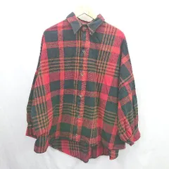 ◇ ⊇ RODEO CROWNS ロデオクラウンズ チェック柄 長袖 シャツ サイズM レッド系 メンズ E  【1506190006871】