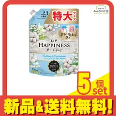 レノアハピネス 夢ふわタッチ ウォームコットン&すずらん 720mL (特大サイズ 詰め替え用) 5個セット まとめ売り