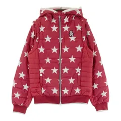 サイズ：M CALLAWAY キャロウェイ  フード付 2WAY 中綿 ジップジャケット 星柄 レッド系 [240101438062] ゴルフウェア レディース ストスト