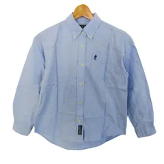 ユーエスポロアソシエーション 長袖シャツ トップス オックスフォード キッズ 男の子用 140サイズ 水色 U.S.POLO ASSOCIATION 【中古】