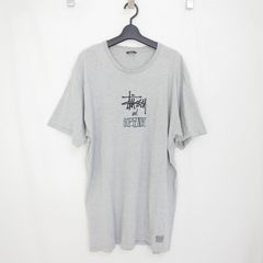 Stussy SOPHNET. ステューシー ソフネット メンズ トップス コラボ 半袖 ロゴ刺繍 Tシャツ GRAY XL