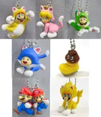 【中古】雑貨 全7種セット 「スーパーマリオ 3Dワールド+フューリーワールド マスコットキーチェーン」