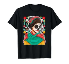 Mexican Dia De Los Muertos メキシカンシュガースカルガール Tシャツ