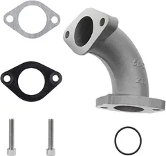 Jetsetmoto モンキー キャブレター用 マニホールドセット pc20キャブレター用 pc20キャブレター用マニホールドセット スーパーカブ50/リトルカブ50 PCφ20キャブレター 410-1087306( 銀)