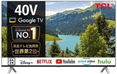 テレビ 40V型 TCL 40S5402 フルハイビジョン Google TV　地デジ、BSも見れる！ 裏録画対応 壁掛け対応（保証あり：美品）